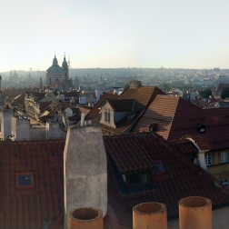 Early morning view from my window, over Prague